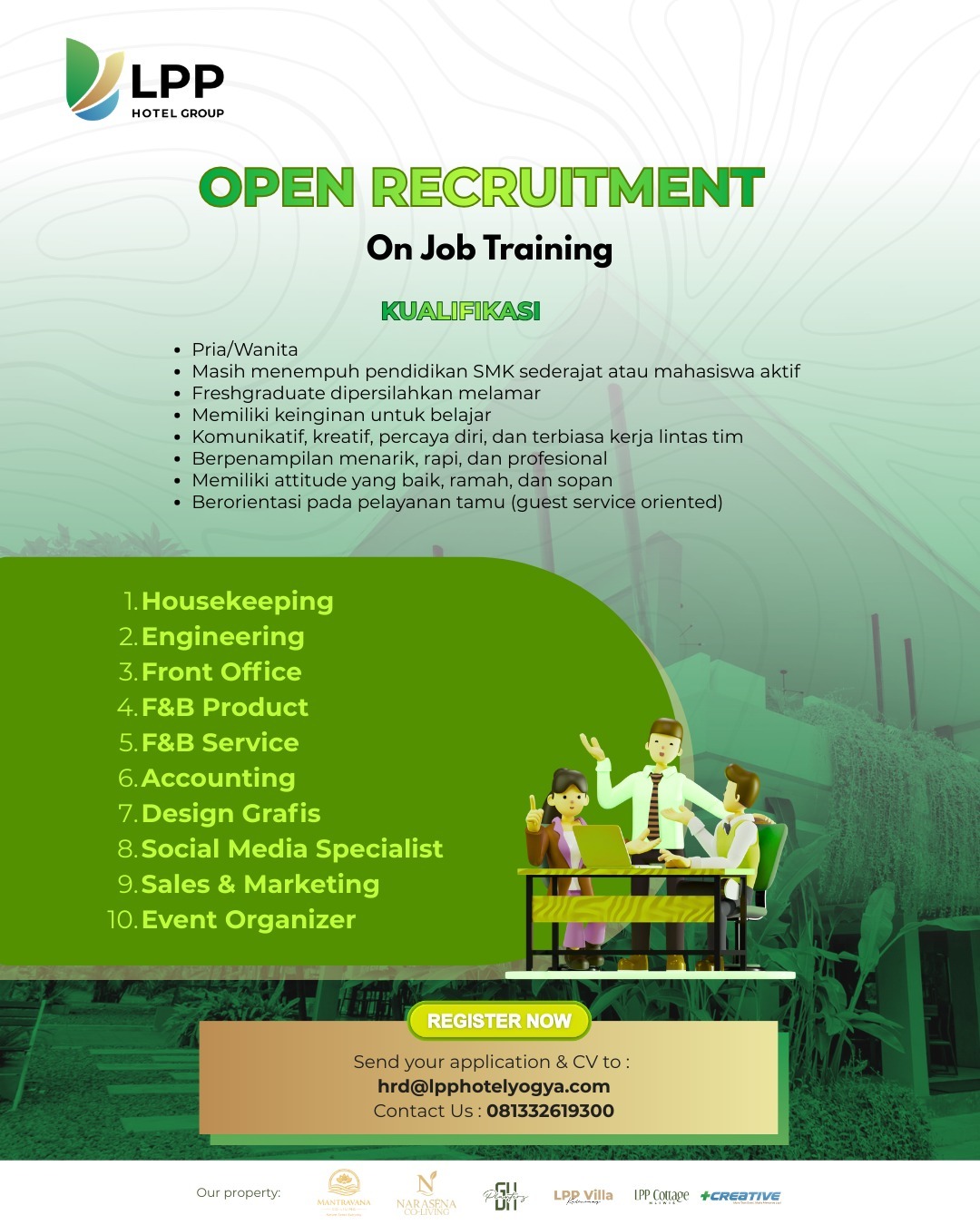 On Job Training - LPP Hotel Yogya