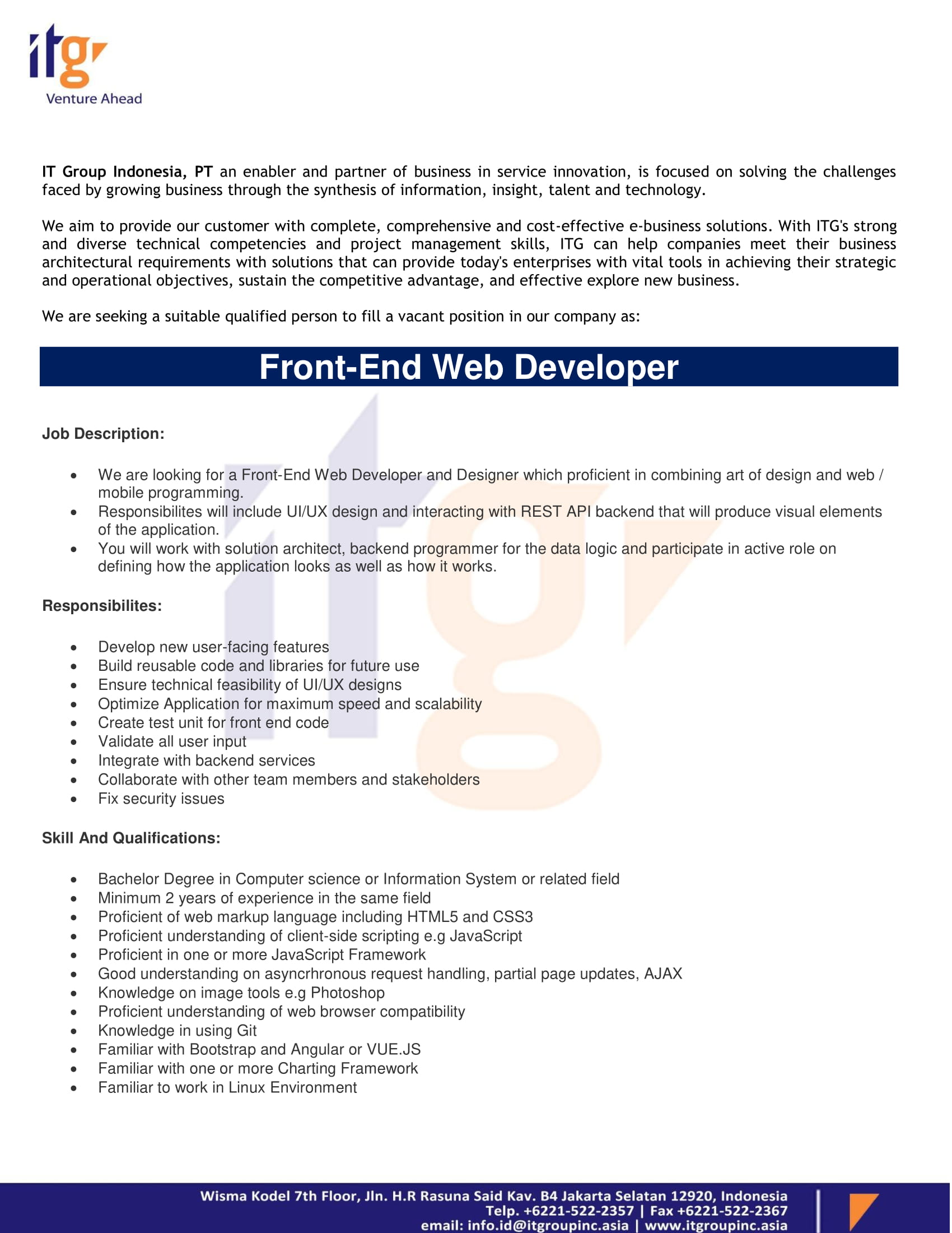 Web Developer