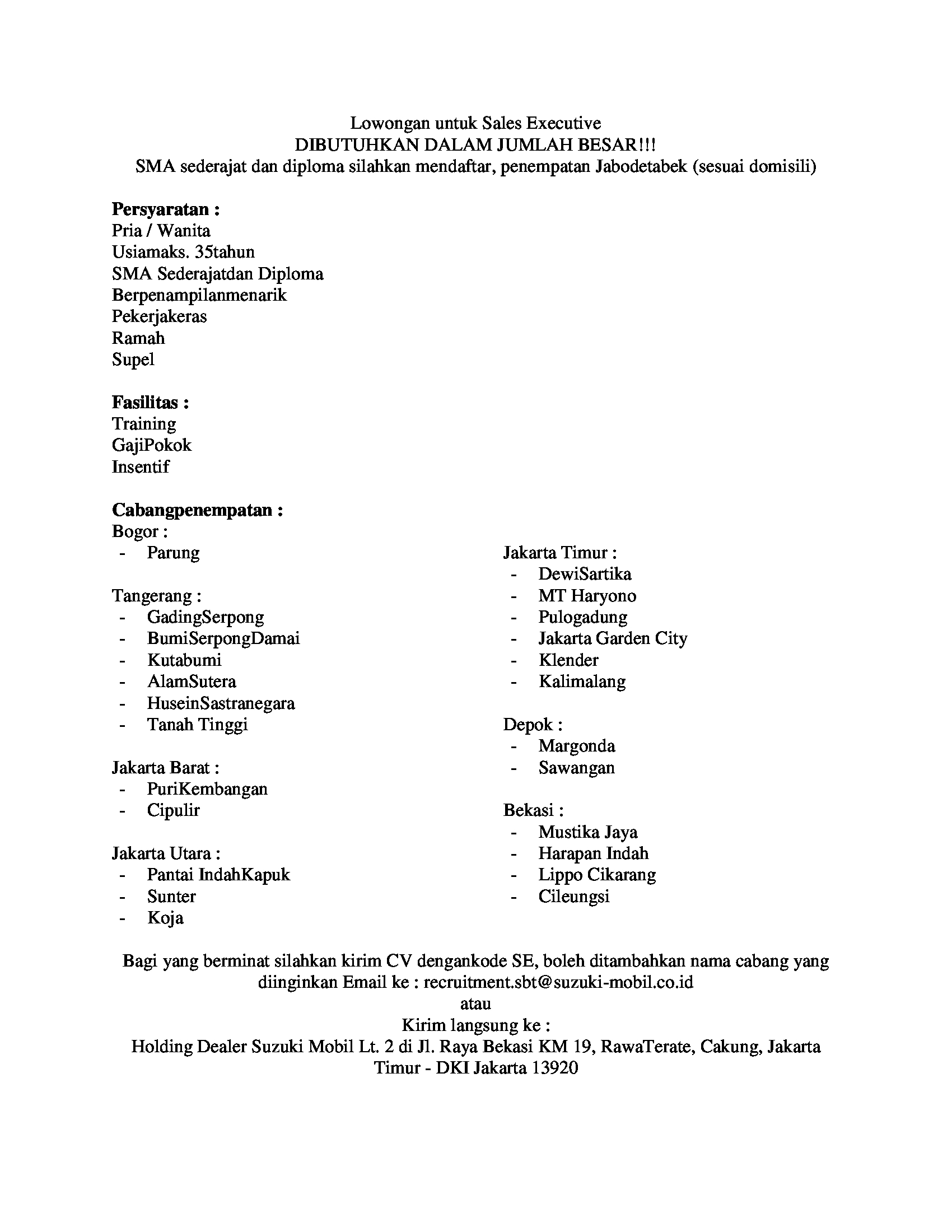 Sales Executive