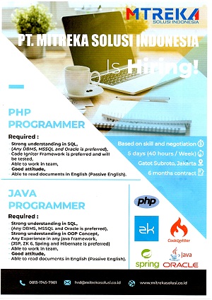 PHP & JAVA PROGRAMMER 