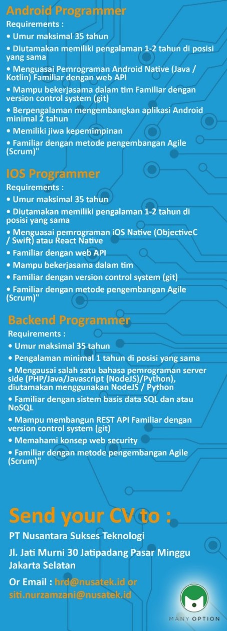 Programmer Backend