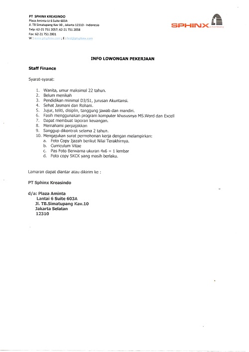 STAFF FINANCE