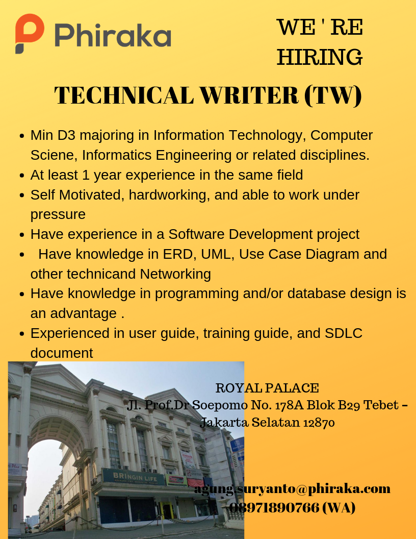 TECHNICAL WRITER (TW)