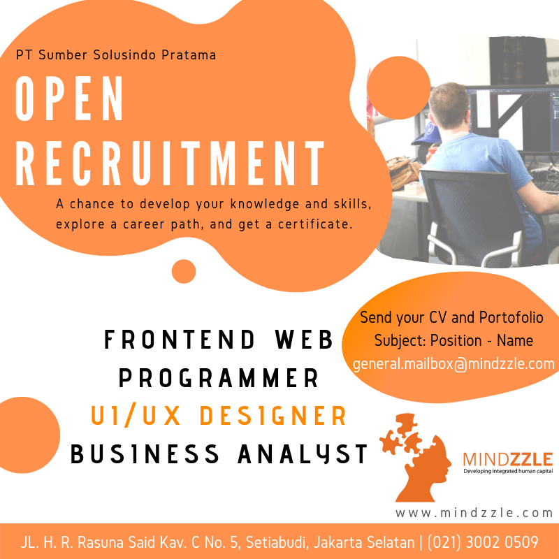 Frontend Web, Programmer, Designer, Business Analyst