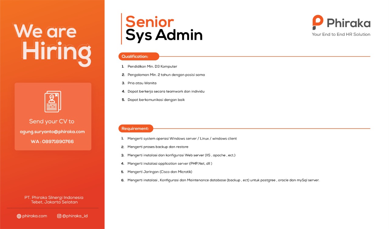 Senior Sys Admin