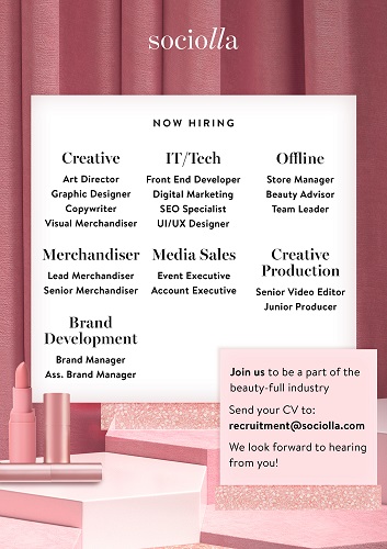 Creative, IT/Teach, Offline, Merchandiser, Media Sales, Creative Production, Brand Development