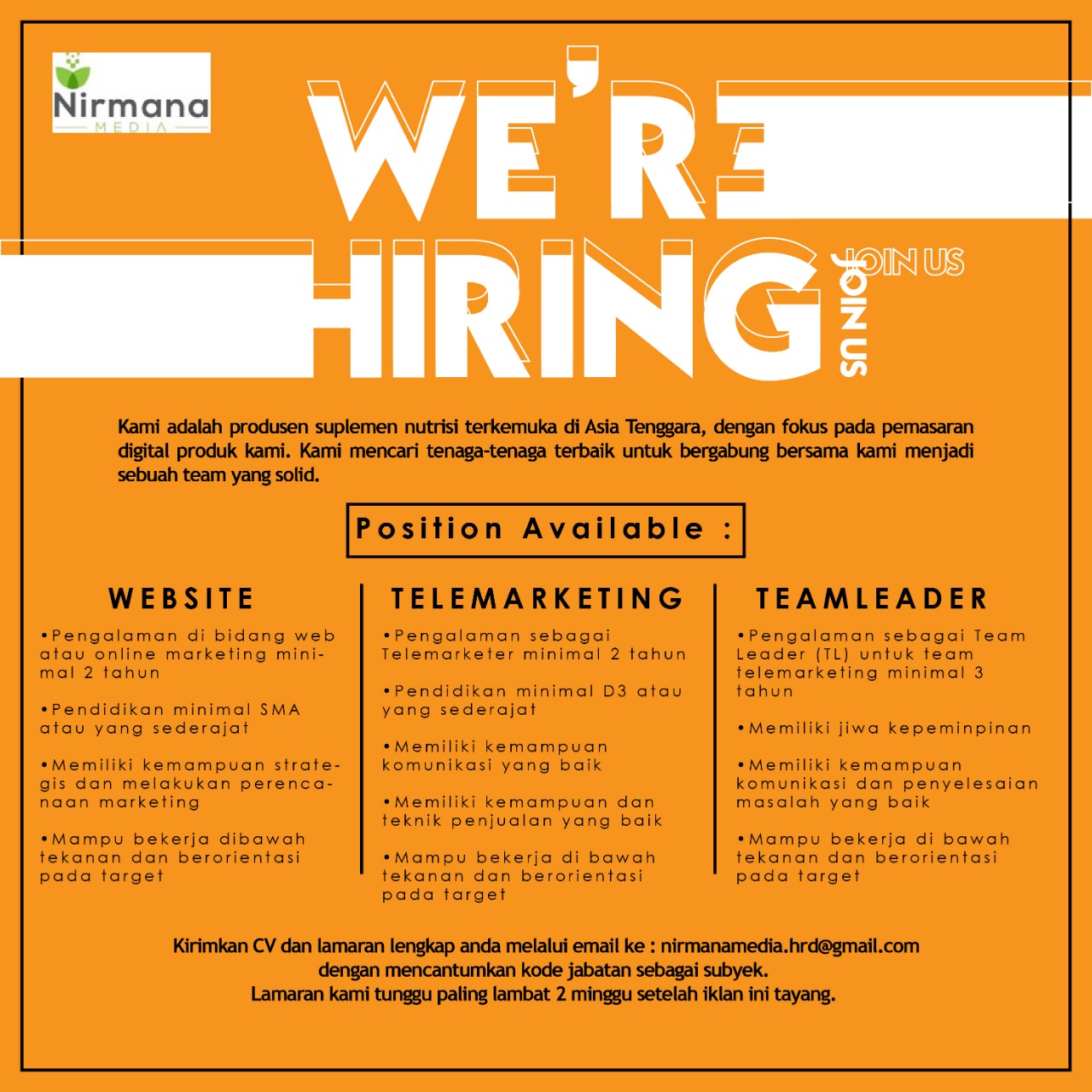 Website, Telemarketing, Teamleader