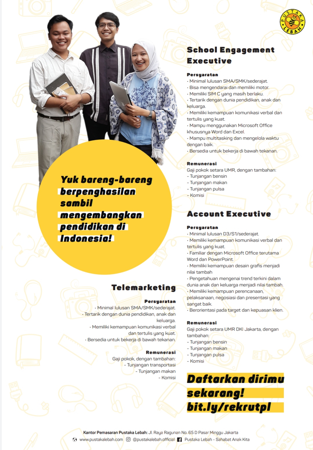 School Engagment Executive, Account Executive, Telemarketing