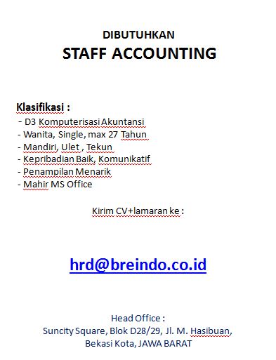 Staff Accounting