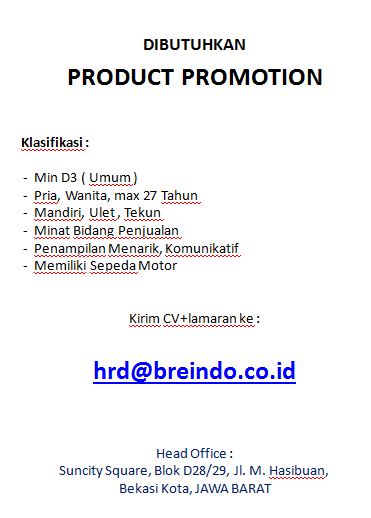 Product Promotion