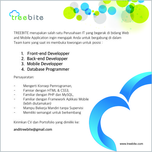 Front End Developer, Back End Developer, Mobile Developer