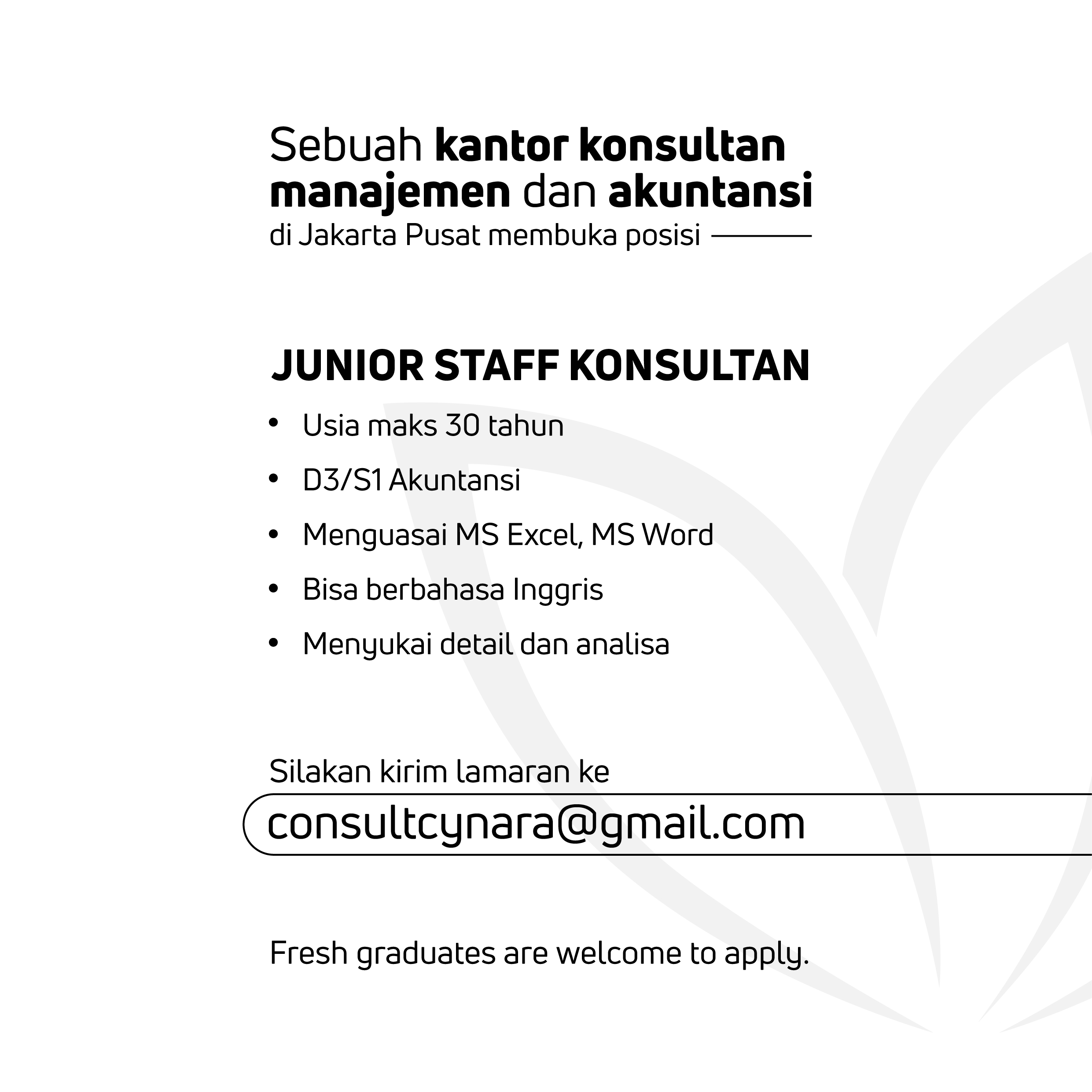 Junior Staff Consultant