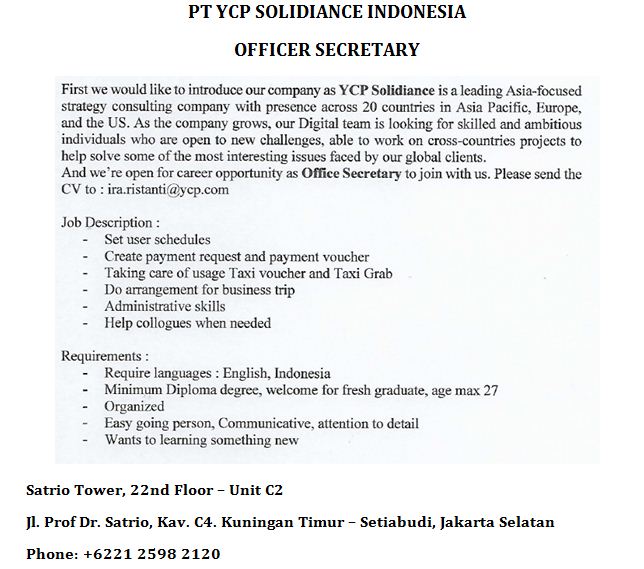 Officer Secretary