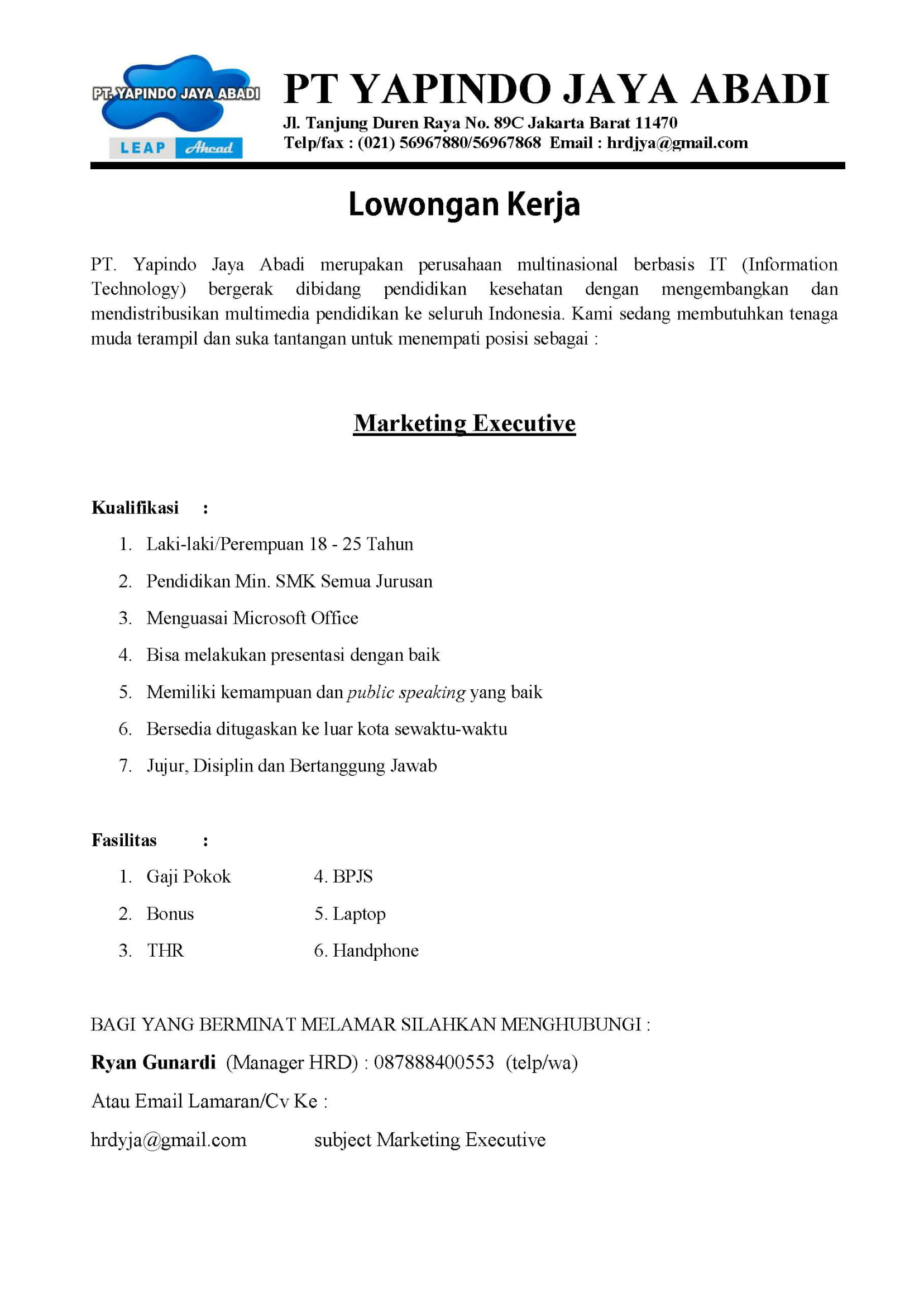 Marketing Executiv