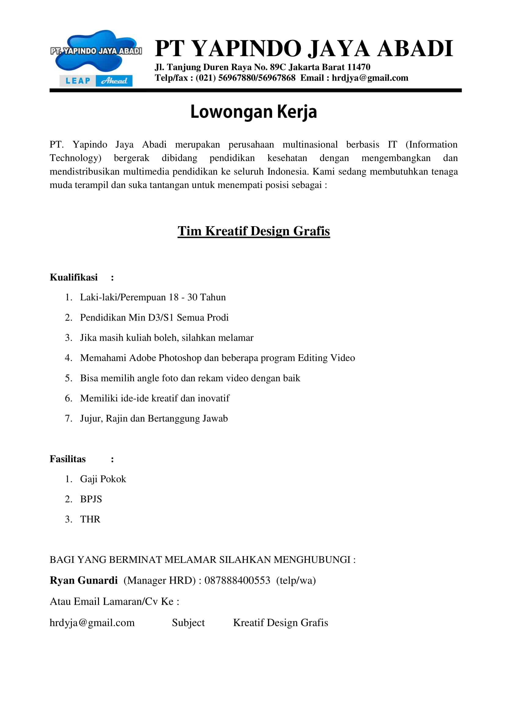 Tim Kreatif Design Grafis