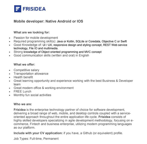 Mobile Developer