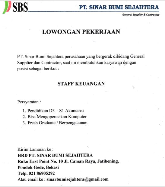 Staf Keuangan
