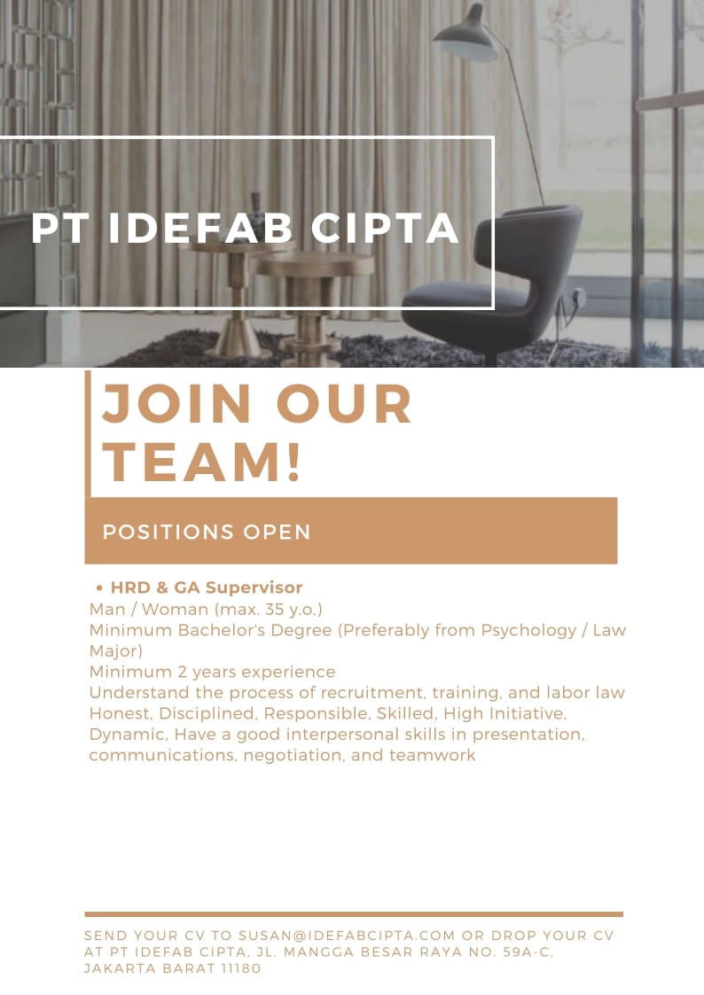 HRD dan GA Supervisor