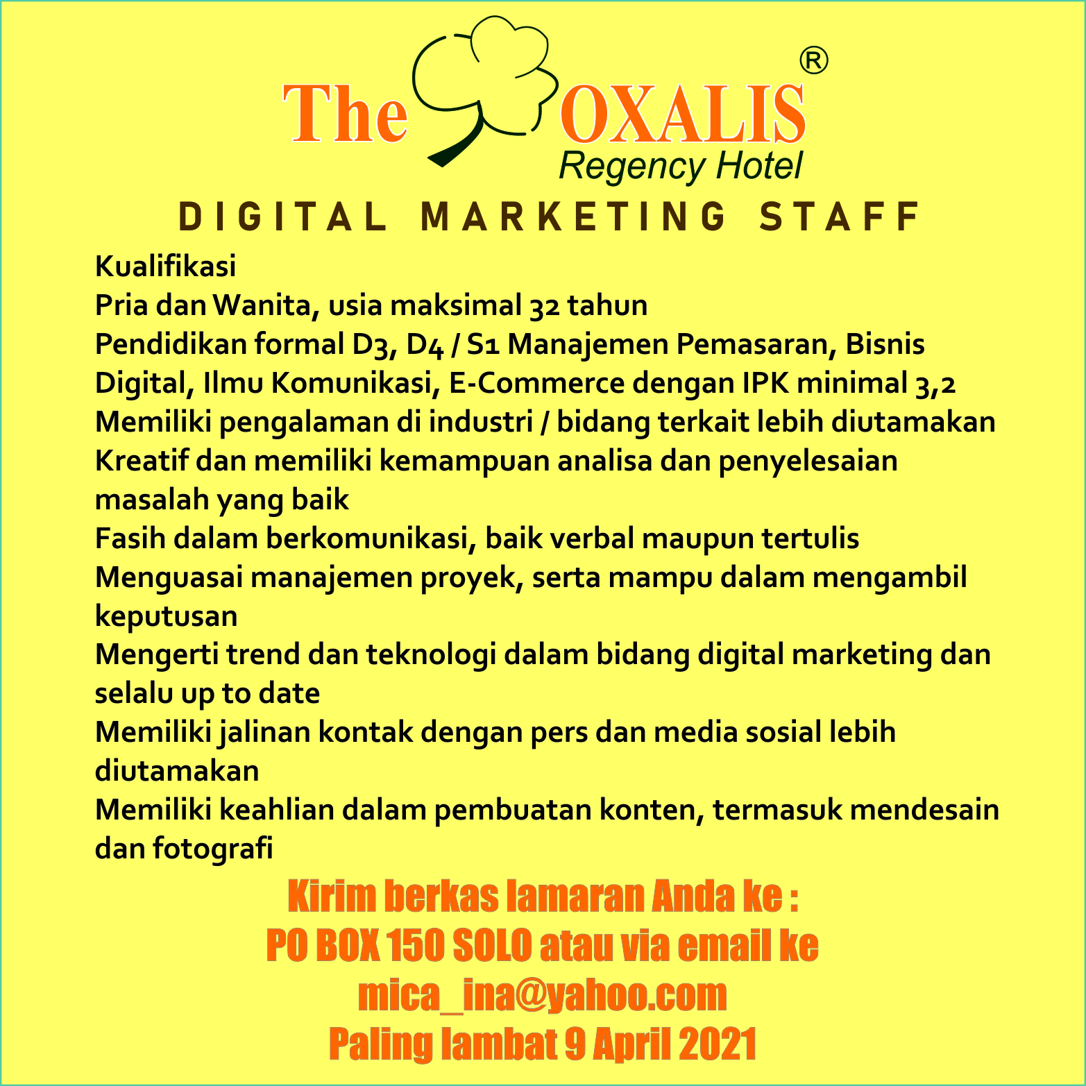 Digital Marketing Staff