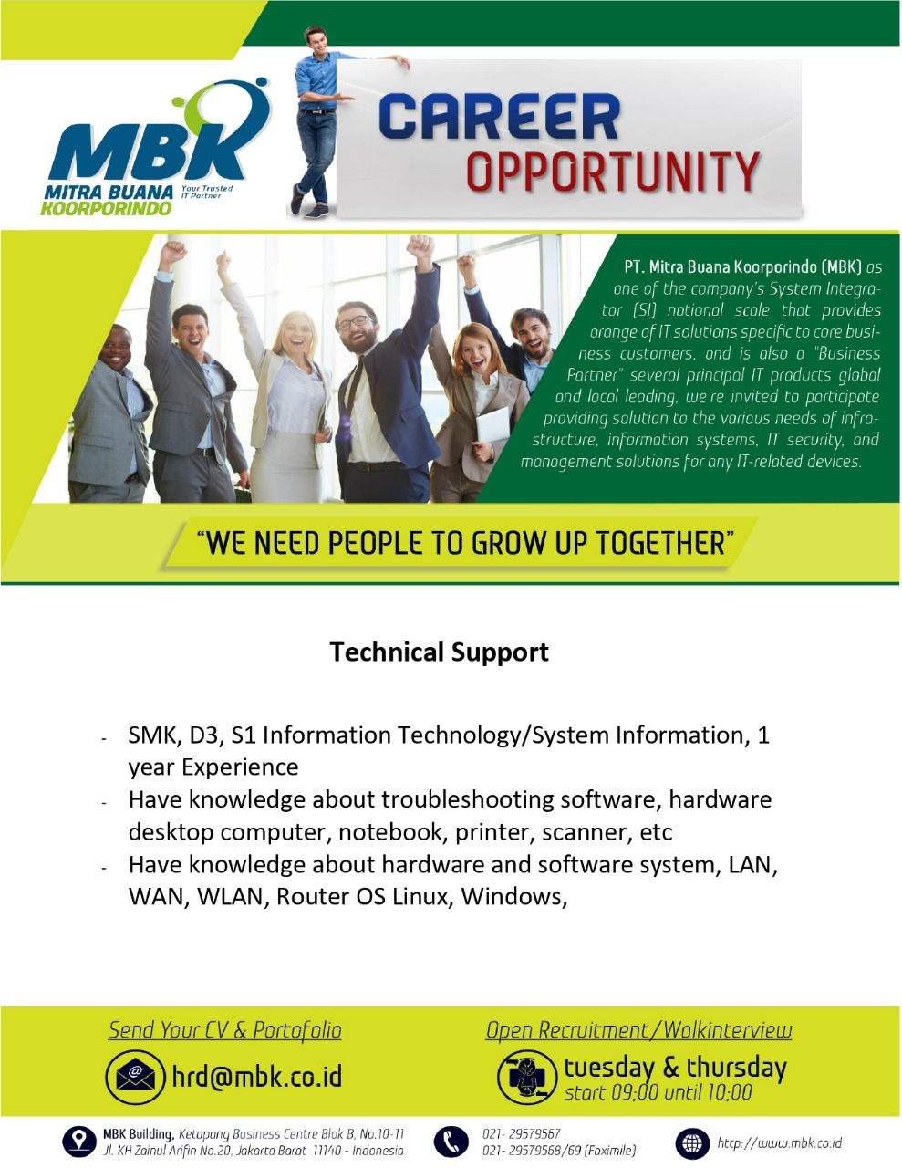 Technical Support(TS)