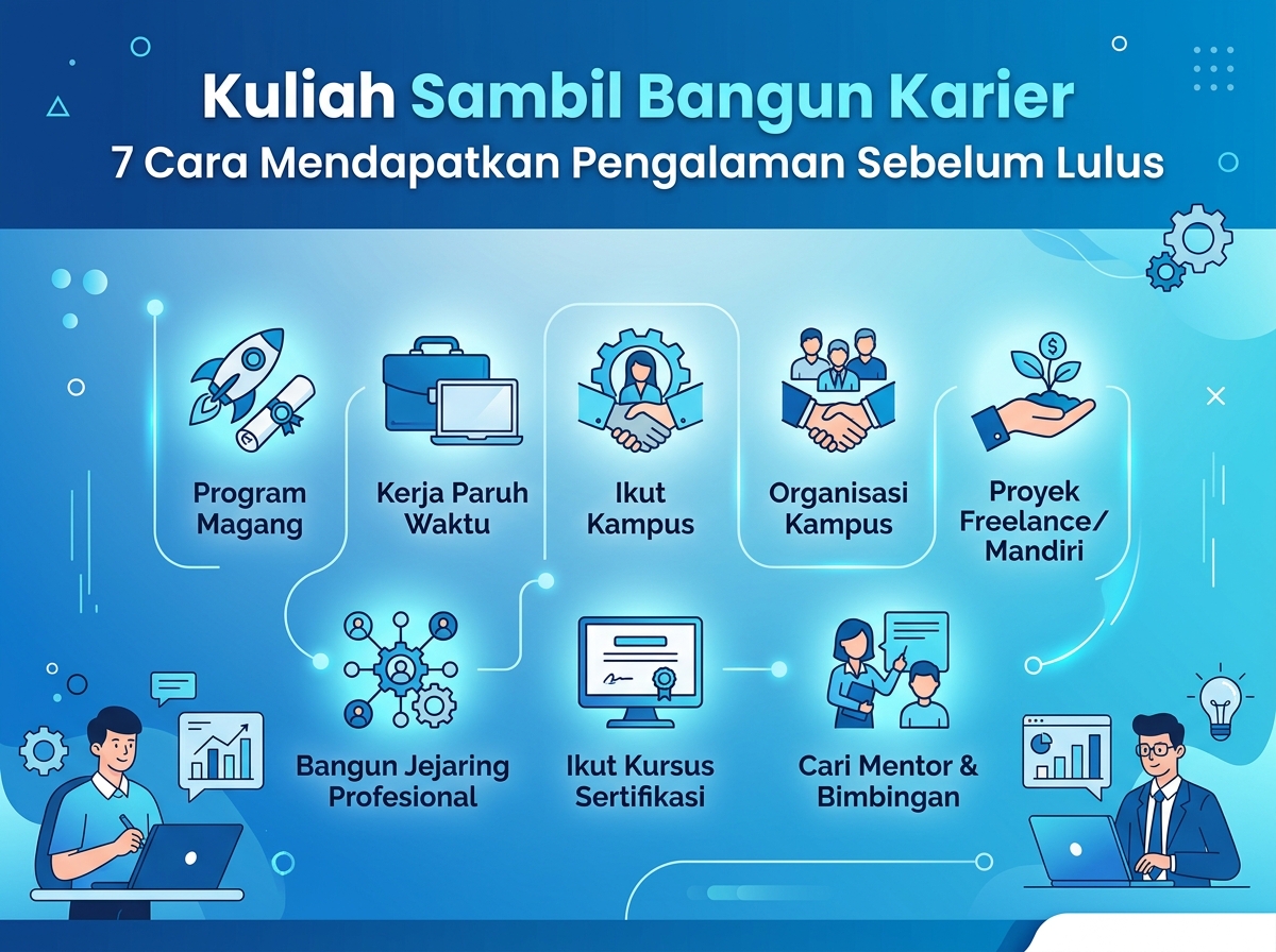 Kuliah Sambil Bangun Karier: 7 Cara Mendapatkan Pengalaman Sebelum Lulus