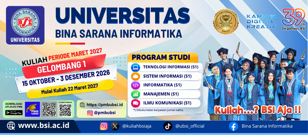 Kuliah BSI Maret 2027