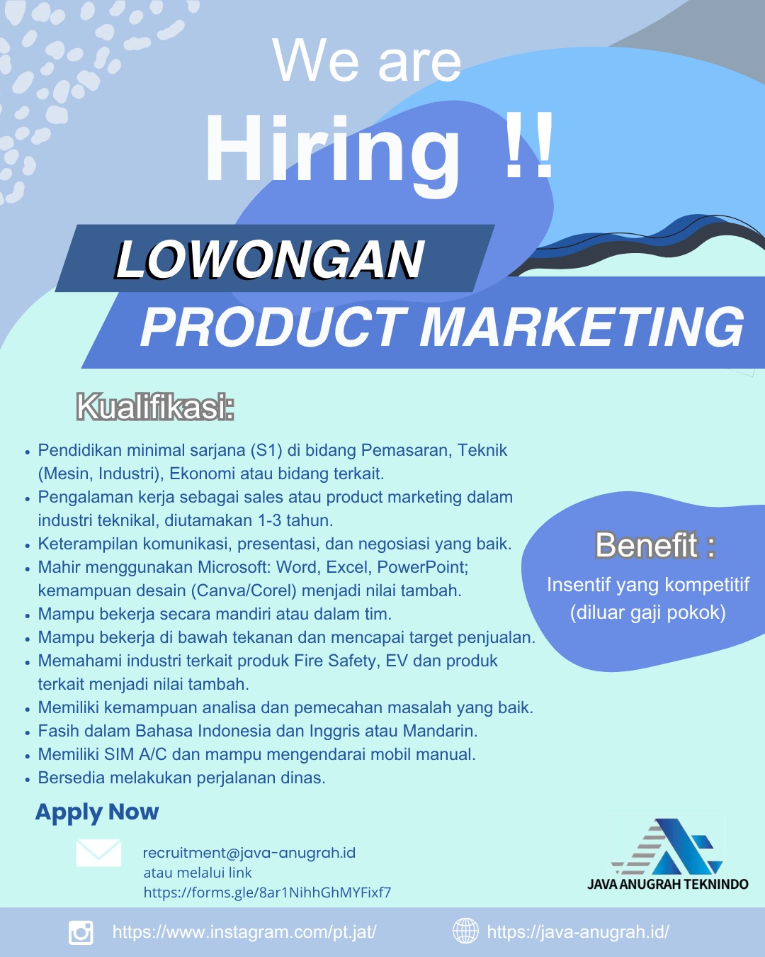 Product Marketing - Java Anugrah Teknindo