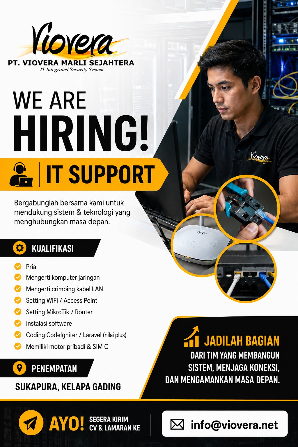 IT SUPPORT - Viovera Marli Sejahtera