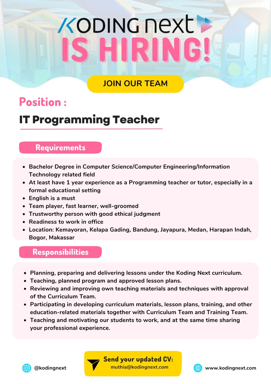 IT Programming Teacher