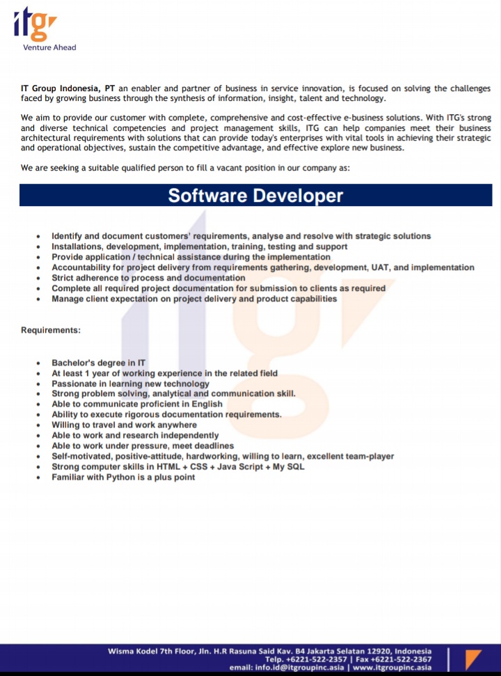 Sofware Developer