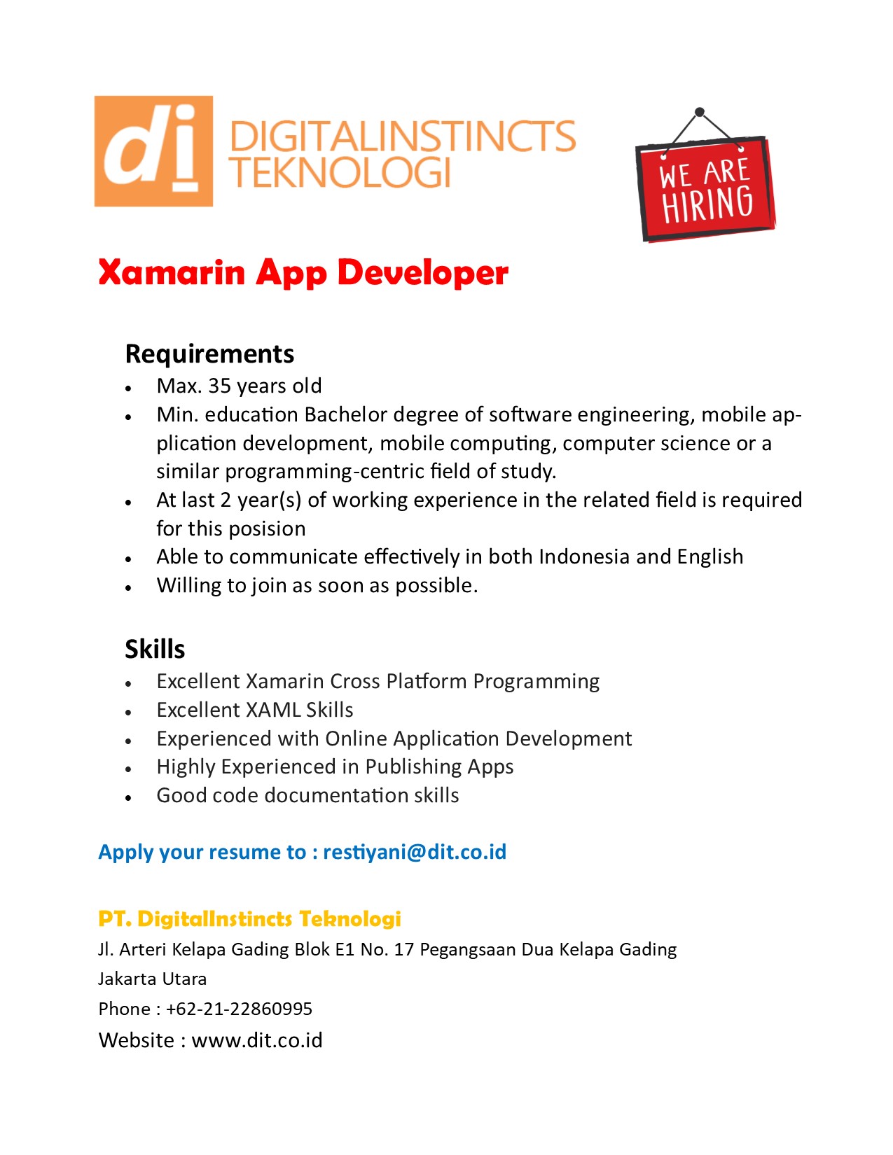Xamarin App Developer