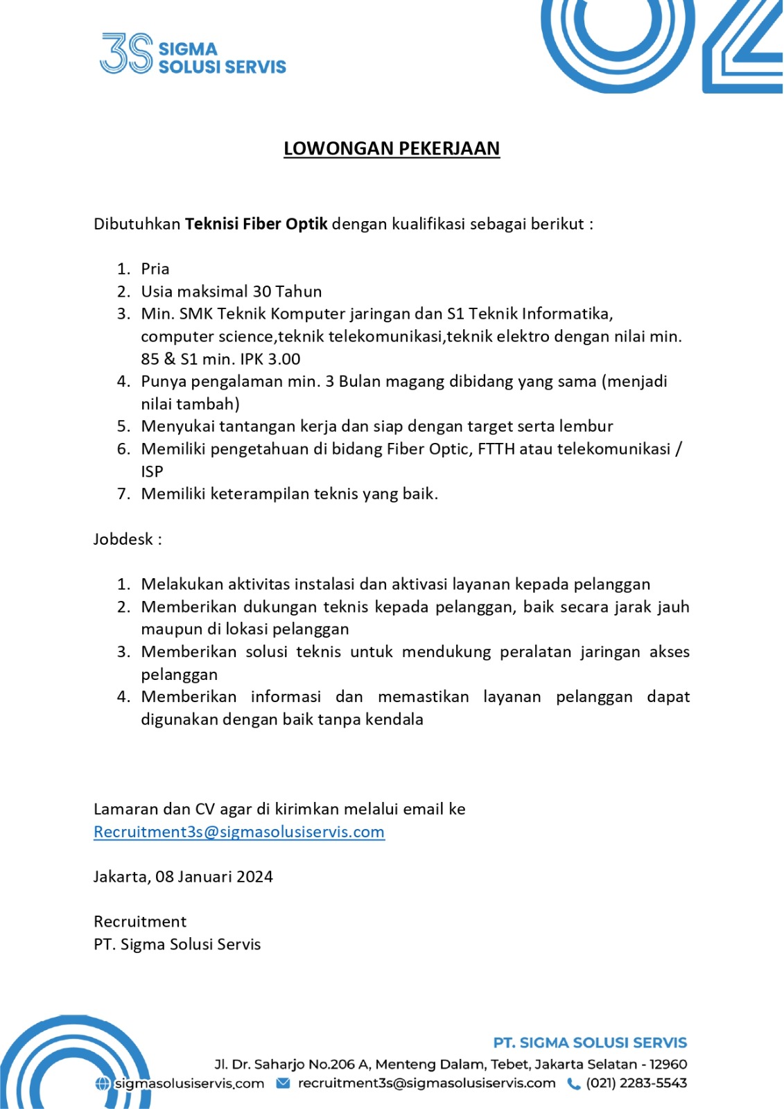 Teknisi Fiber Optic