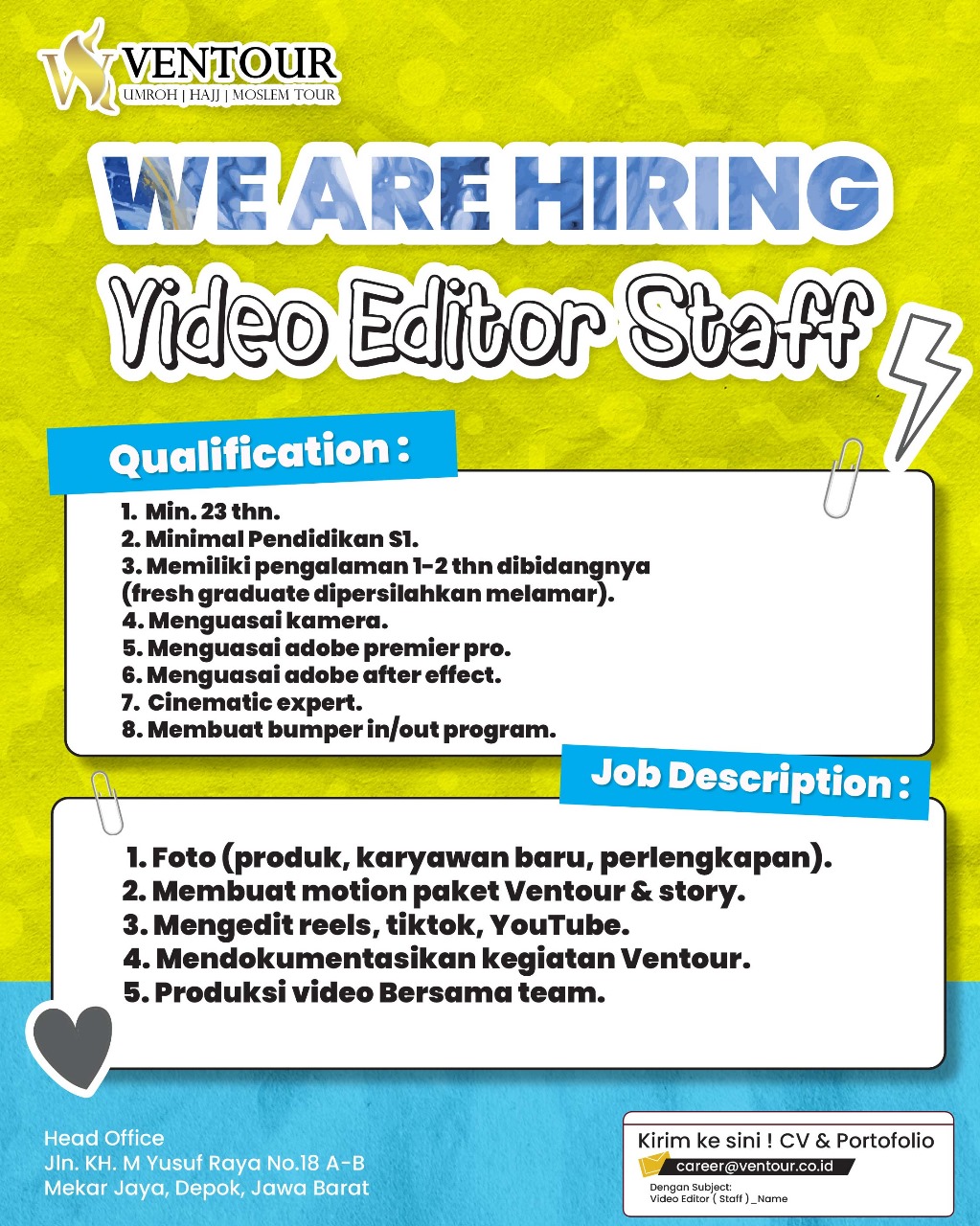 Video Editor Staff