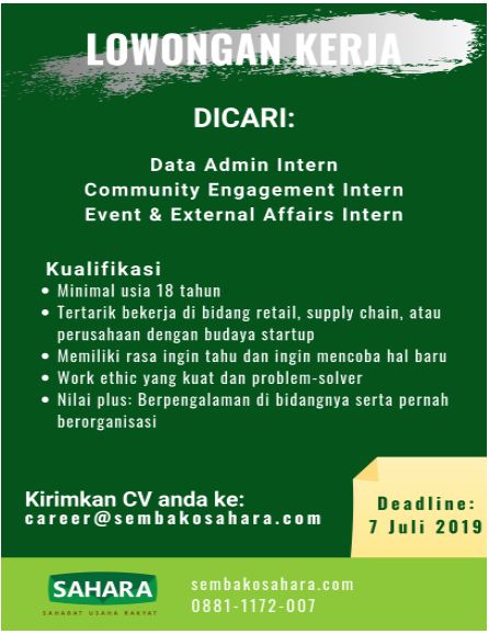 Poster Magang